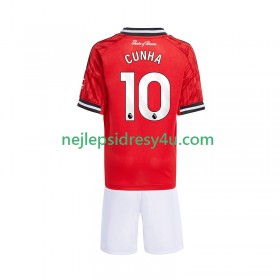 Fotbalový Dres Manchester United Matheus Cunha 10 Dětské Domácí 2025/26